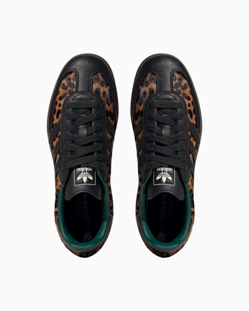 Adidas Samba OG Black Green Leopard