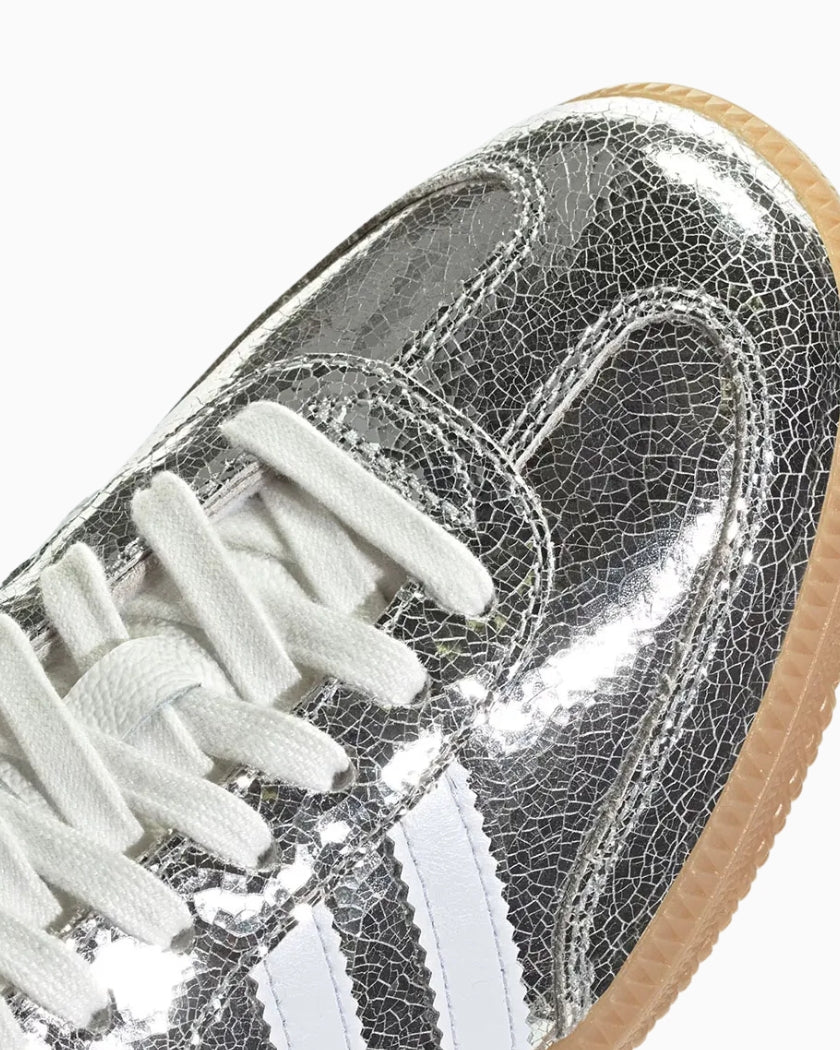 Adidas Samba OG Silver Metallic Cracked 