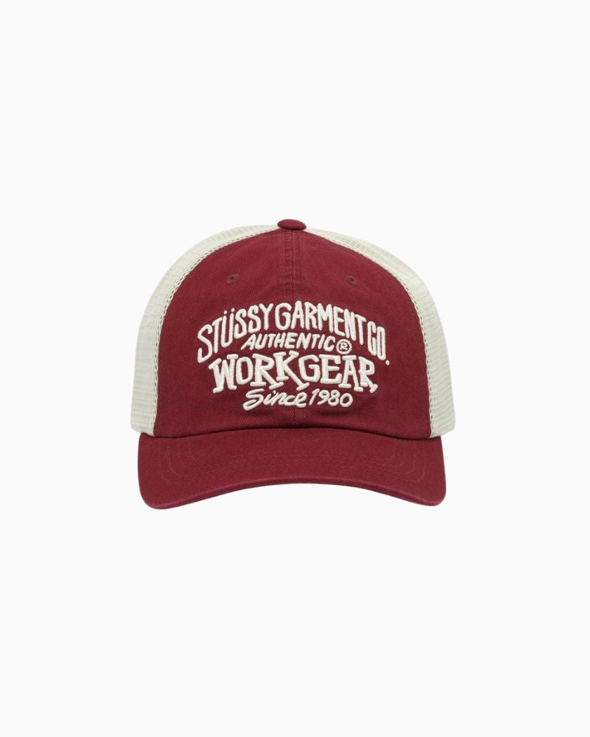 Stussy Low Profile Workgear Strapback Wine