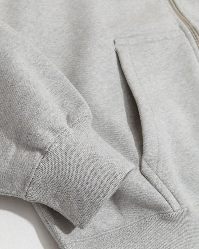 Stussy x Nike Fleece Zip Hoodie Grey Heather (FW25)