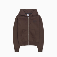 Stussy x Nike Stone Washed Fleece Zip Hoodie (FW25) Dark Cinder