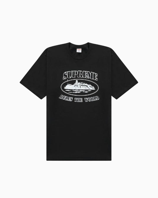 Supreme Corteiz Rules The World Tee Black
