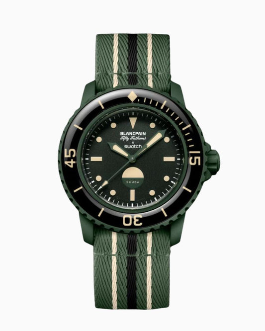 Swatch X Blancpain Fifty Fathoms Green Abyss