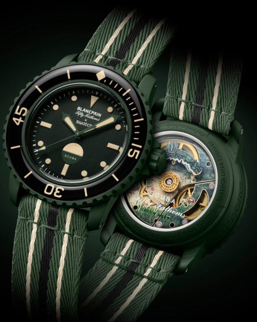Swatch X Blancpain Fifty Fathoms Green Abyss