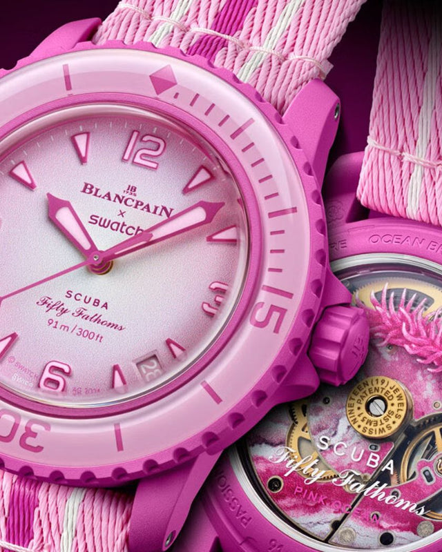 Swatch X Blancpain Fifty Fathoms Pink Ocean