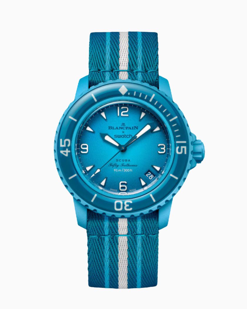 Swatch x Blancpain Fifty Fathoms Collection Blue Lagoon