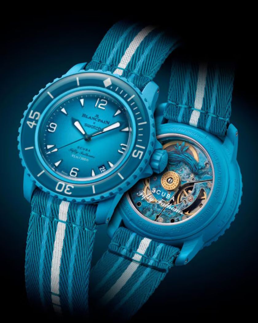 Swatch x Blancpain Fifty Fathoms Collection Blue Lagoon