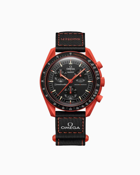 Swatch x Omega Bioceramic Moonswatch Mission on Earth - Lava