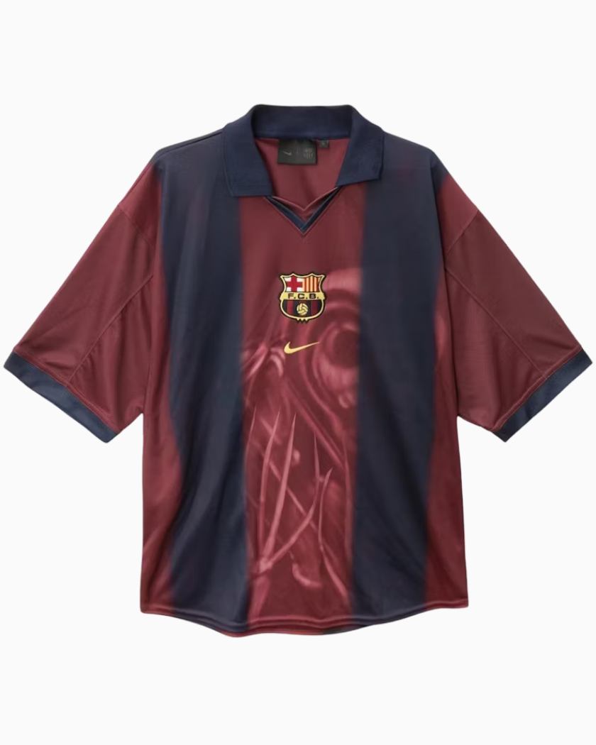 Travis Scott x Nike x FC Barcelona Retro 2000/01 Home Skeleton Multicolor Football Shirt