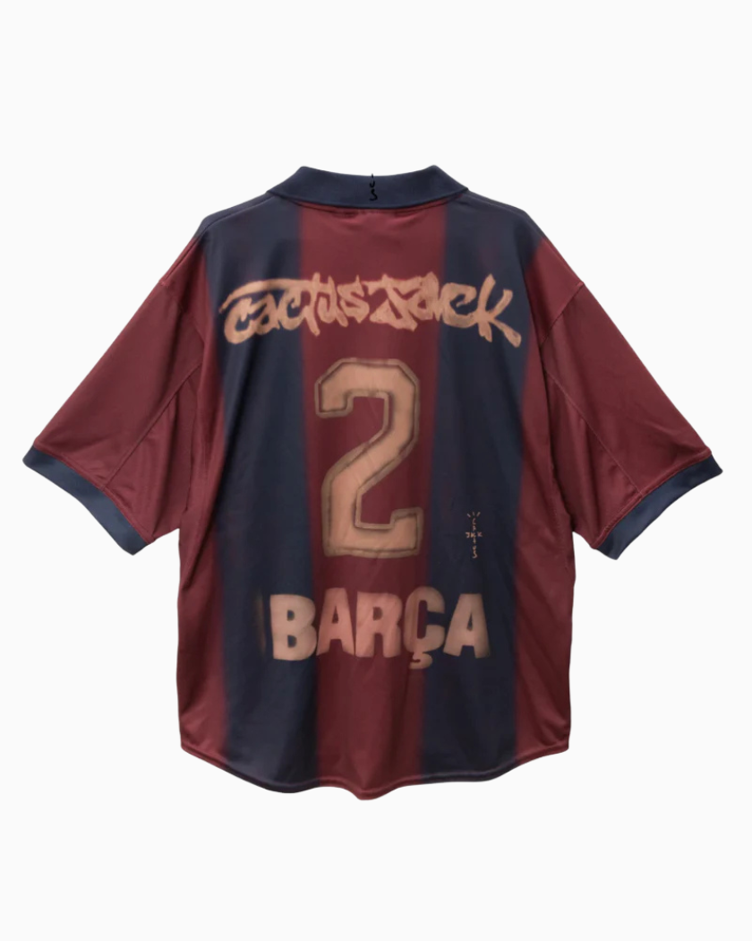 Travis Scott x Nike x FC Barcelona Retro 2000/01 Home Skeleton Multicolor Football Shirt
