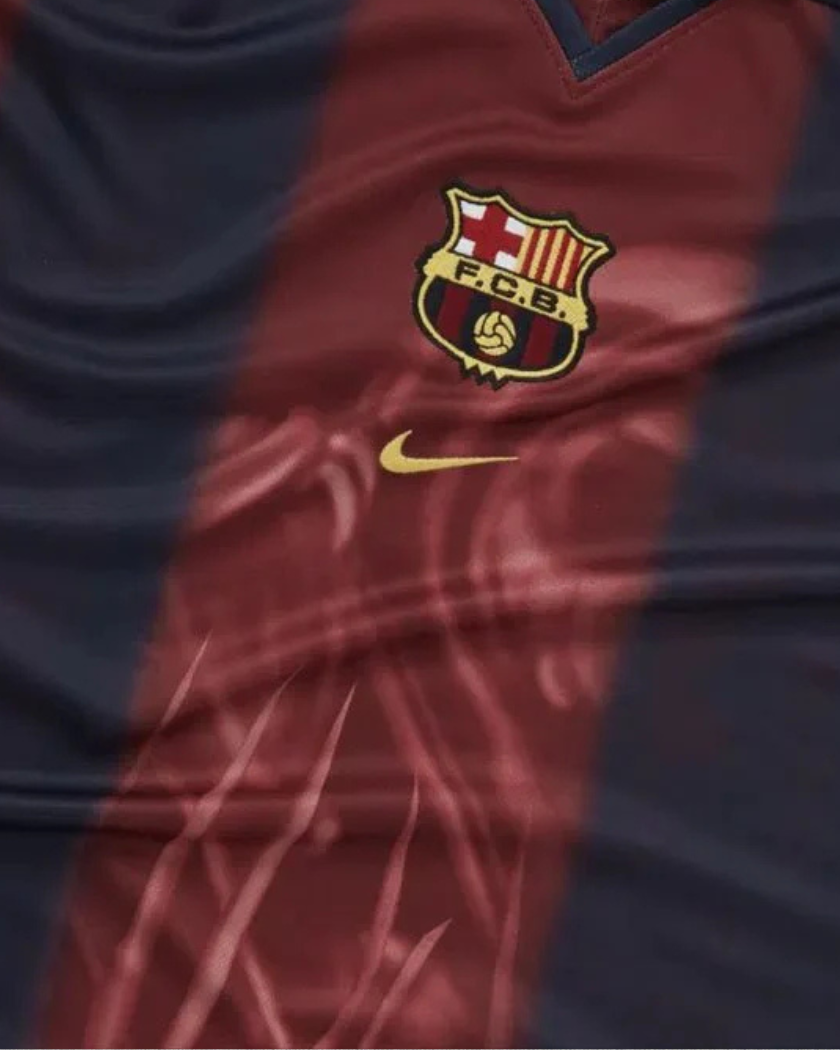 Travis Scott x Nike x FC Barcelona Retro 2000/01 Home Skeleton Multicolor Football Shirt