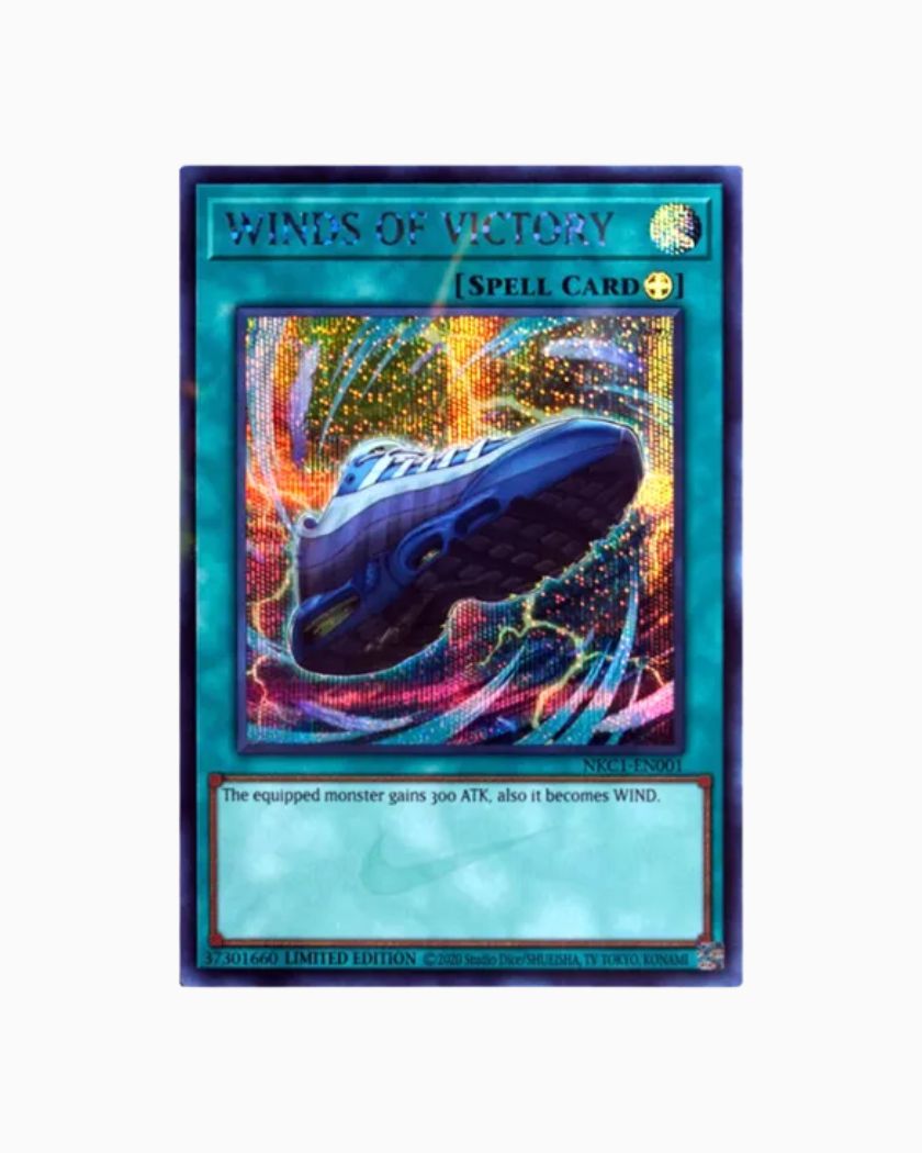 Yu-Gi-Oh x Nike Winds of Victory Air Max Muscle 95 Spell Card Ungraded
