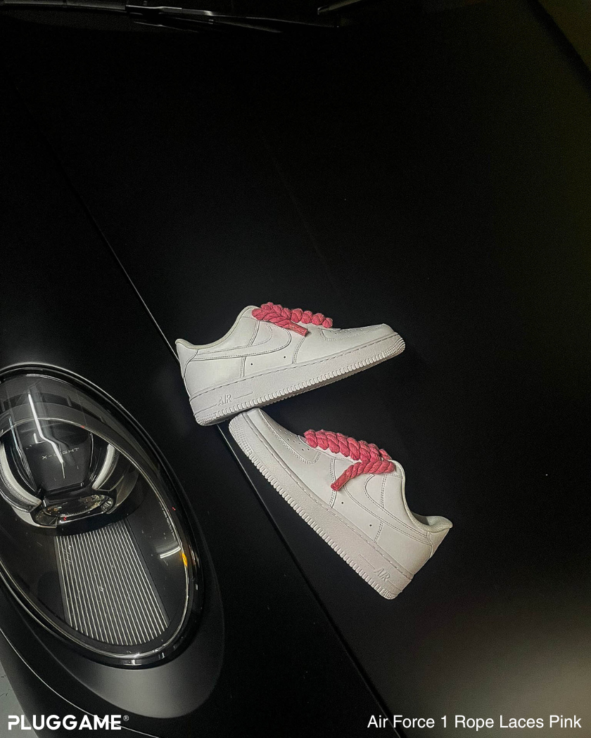 Nike Air Force 1 Rope Laces Pink